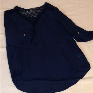 Dark Blue Lightweight Blouse
